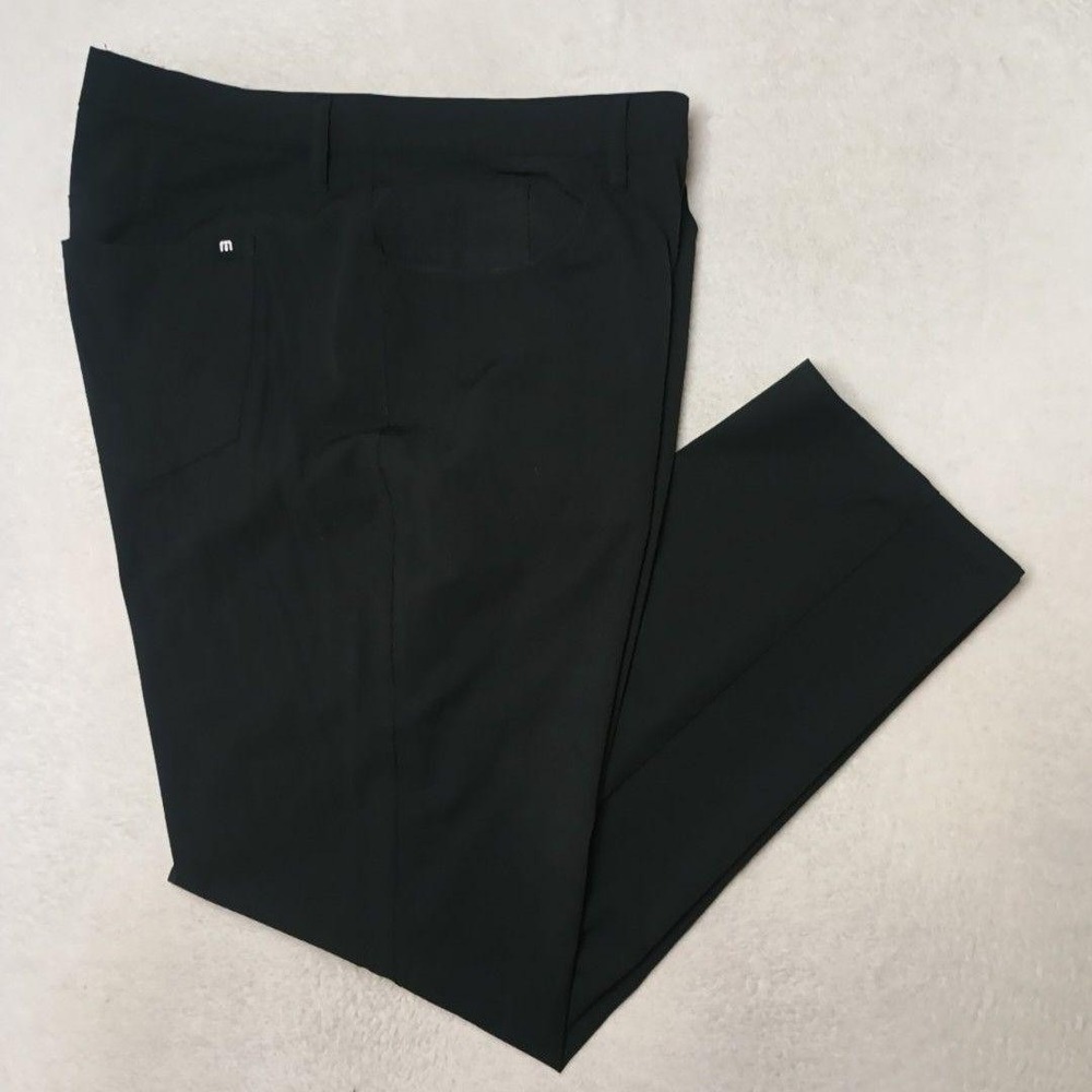 Travis Mathew Pants Men 40x32 Black Golf Performance Stretch Pockets Work Chino